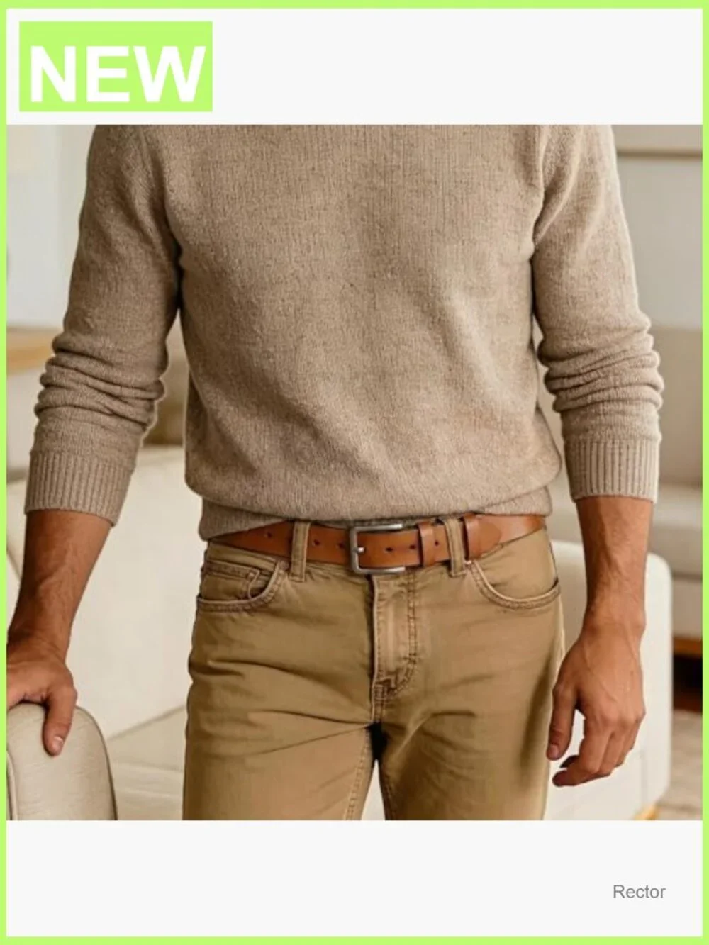 Full Grain Leather Belt Heavy Duty Work Casual Belt for Jeans